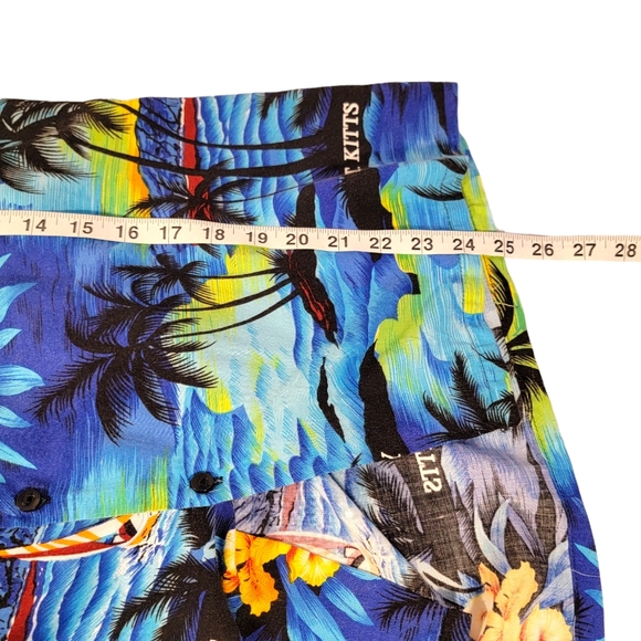 St. Kitts Sugar City Authentic Huwian Style Vacation Beach Casual Shirt Men's XL - Picture 10 of 10